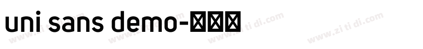 uni sans demo字体转换